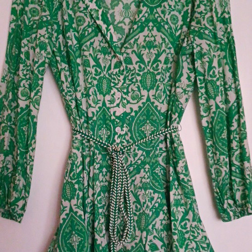 Zara green white floral - zara, green/white