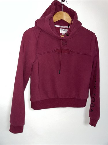 Pink soda burgundy cropped - pink,