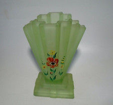 Vintage Art Deco Bagley Green