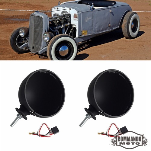 Vintage headlight buckets - vintage, 7"