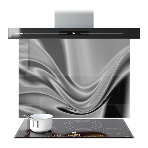 Kitchen glass splashback - kitchen,