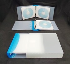 20 BINDER STORAGE CASE CD WALLET HOLDER DVD DISC CARRY BAG SLEEVE PORTABLE *LOT