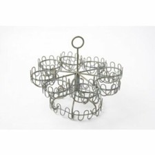 Shabby chic metal egg holder - egg,