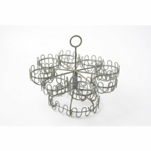 Shabby chic metal egg - shabby,
