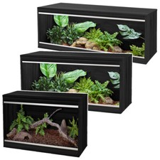 VIVEXOTIC BLACK VIVA REPTI HOME WOODEN VIVARIUM REPTILE SNAKE LIZARD VIV HOUSING
