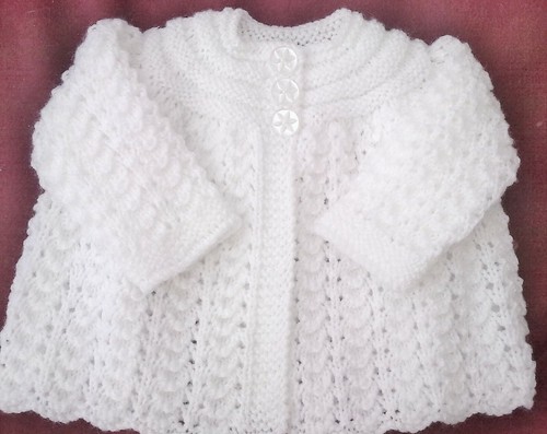 Beautiful hand knitted - hand, matinee