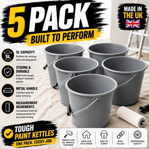 Litre plastic paint kettles - paint,