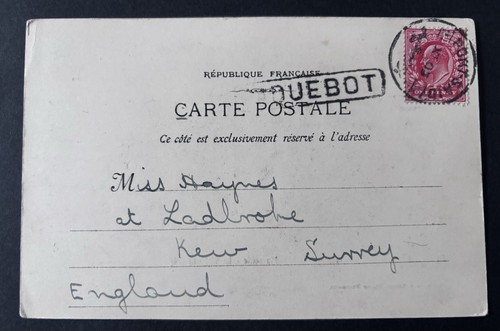 French postcard chateau - french,