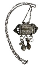 Antique yemeni hirz silver - yemeni,