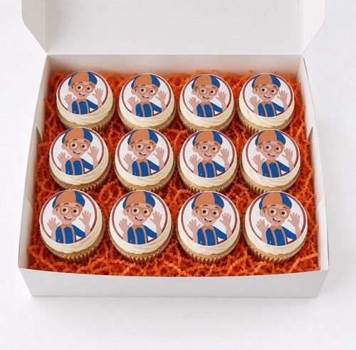 Blippi edible cupcake toppers - blippi,