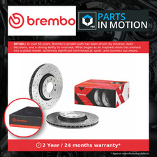 2x Brake Discs Pair Vented