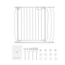 Uimoso Baby Gate Safety Stair Gate Dog Barrier Doorway 29.5"-39" Wide x 30" Tall