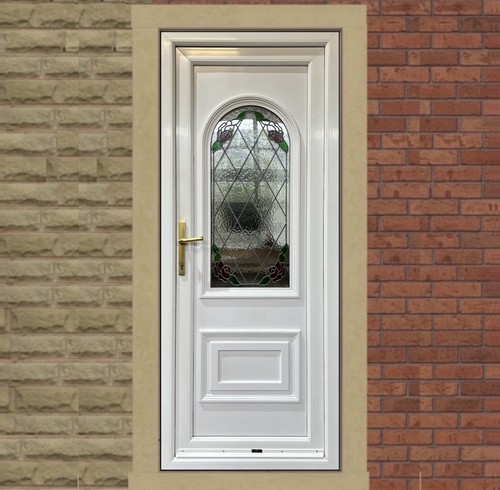 Upvc door refurbished white - door,,