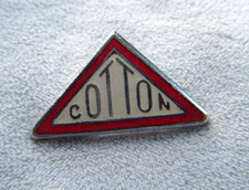 Vintage COTTON motorcycle bikers enamel pin badge by AVIAKIT