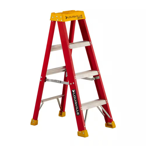 Fiberglass step ladder - 4,