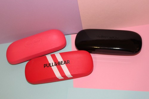 Glasses cases red and - 3, cases,