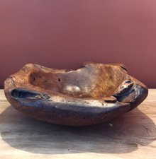 Large Hand Carved Wooden Bowl