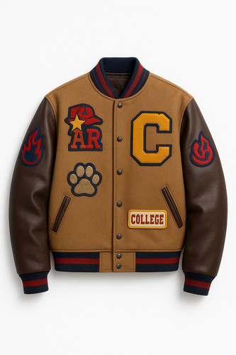 Vintage brown varsity - vintage,
