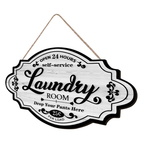 Laundry room sign vintage wood - room,