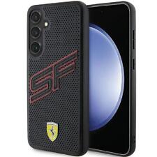 Phone Case Galaxy S24 Plus Ferrari Logo Metal Perforated Black Red
