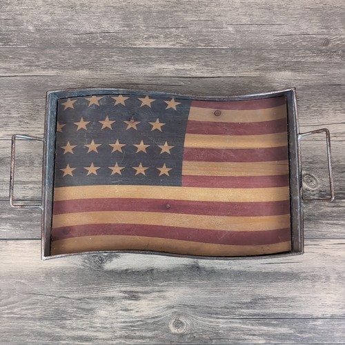 American flag rustic wood - american,