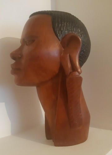 Old vintage african wooden - old,