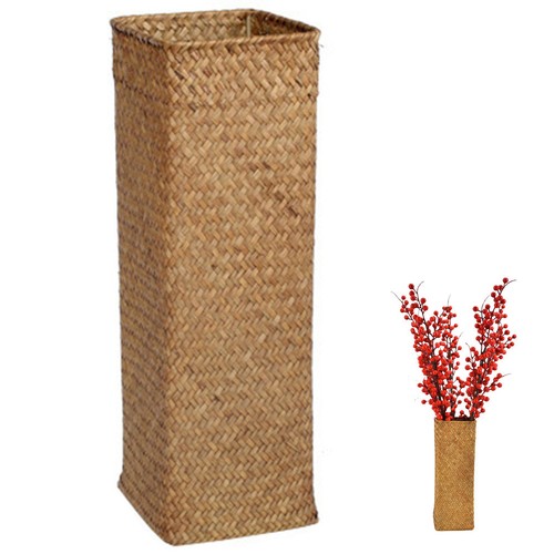 Rustic flower vase - rustic, wicker