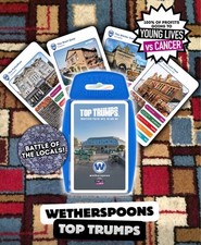 WETHERSPOONS TOP TRUMPS CARD