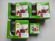 Three Sets of Ball Mason Preserving Jars & One Set of Dissolvable Labels