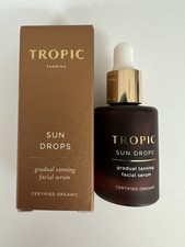 NEW & BOXED Tropic Sun Drops Gradual Facial Serum Face Tanning ORGANIC BBE FEB26