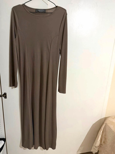 Primark brown jersey midi - primark,