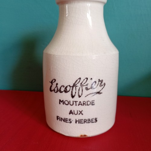 Vintage french ceramic mustard - vintage,