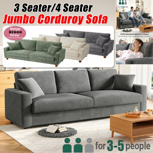 Seater corduroy sofa - /,