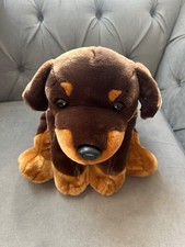 Keel Toys Chocolate Brown Rottweiler Dog | Large Soft Toy | Approx 21 Inches