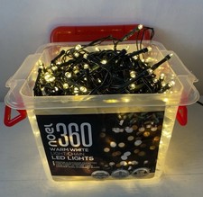 CHRISTMAS WARM WHITE 360 LED LIGHTS CHAIN MULTI-FUNCTION INDOOR OUTDOOR NOEL