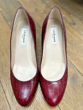 L.K. BENNETT Burgundy Mock