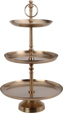 3 Layer Etagere Gold Iron