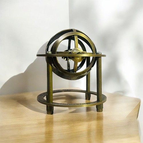 Antique brass armillary - antique,