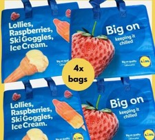4pc x LIDL Shopping Bag LARGE Insulated Chill Cool Frozen Food Shopper Tote bags