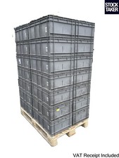 (35 x 47L) Schäfer Euro-Fix Tote Heavy Duty Plastic Stacking Boxes Containers