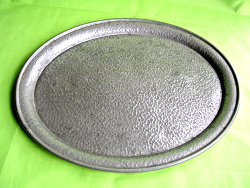Unity hammered pewter oval - pewter,