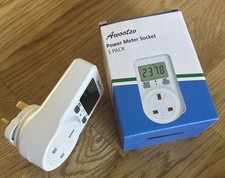 Electricity Usage Monitor Power Meter Plug Energy Monitor Plug Meter UK Energy