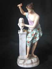 FINE ANTIQUE VOLKSTEDT THURINGA PORCELAIN HAND PAINTED ARTS FIGURINE ~ SCULPTOR