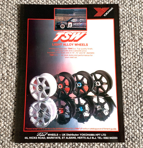 Tsw alloy wheels 1990s - tsw,