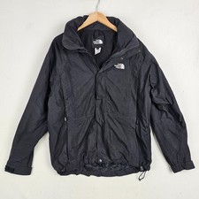 The North Face Mens Jacket Medium Black Mountain Hyvent Hooded