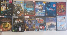 12 Pc Cd/Dvd Games. Star Wars. Cia. Ace. Rainbow Six. Minor Scratches.  