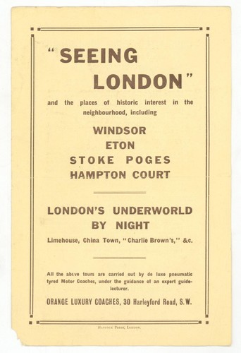 C1946 seeing london tour - c1946,