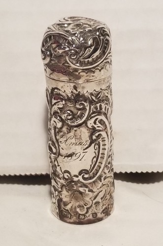 Antique 1897 repousse sterling - antique,
