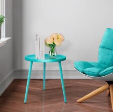 AOJEZOR Round Side Table, Metal End Table, Nightstand/Small Tables Living Room