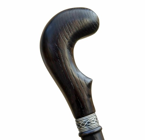 Unusual wooden walking cane - wooden,